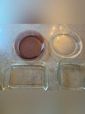 Pyrex Glass Baking & Casserole Pan Bundle (4 Pieces)